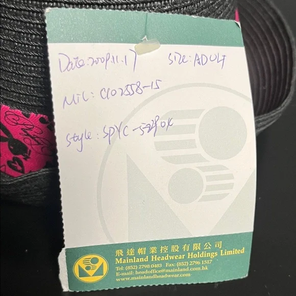 Stylish Black Fedora with Pink Band - Picture 8 of 8